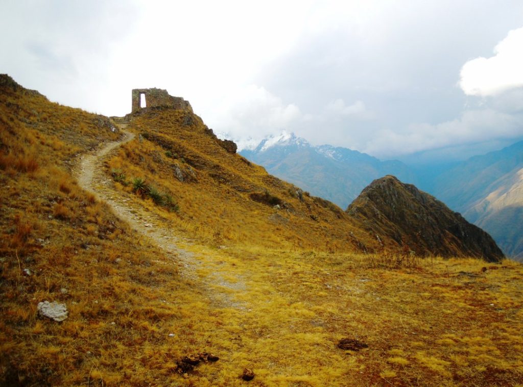 Sun gate in the Sacred Valley of the Inca in Peru.